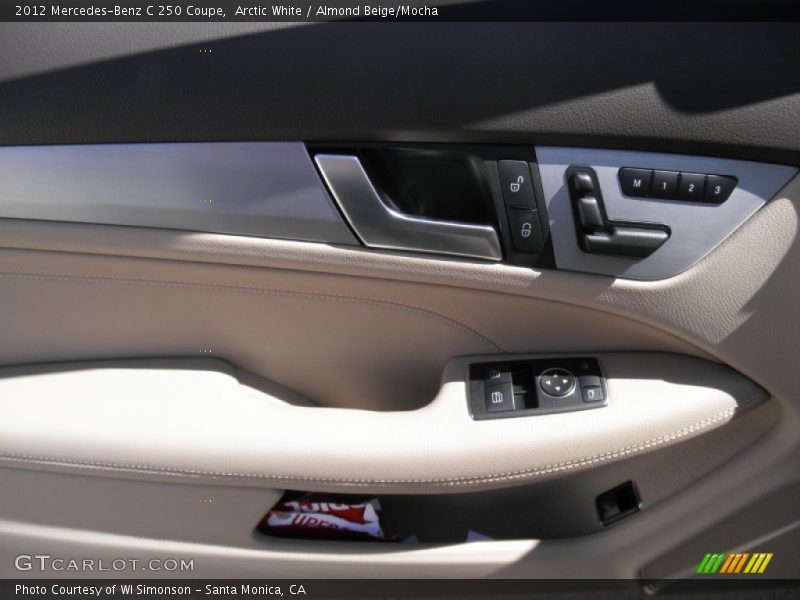 Arctic White / Almond Beige/Mocha 2012 Mercedes-Benz C 250 Coupe