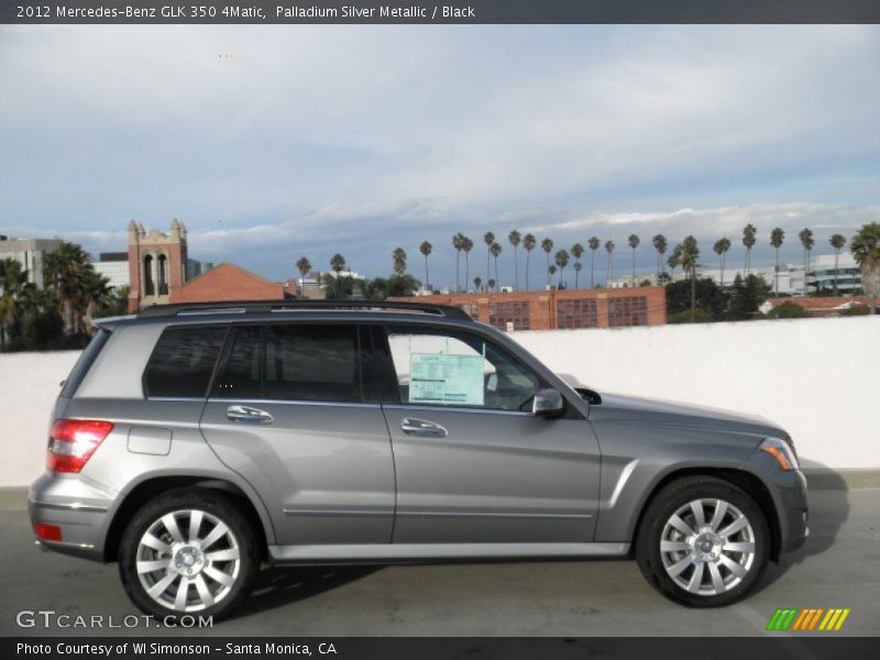 Palladium Silver Metallic / Black 2012 Mercedes-Benz GLK 350 4Matic