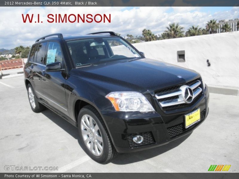 Black / Black 2012 Mercedes-Benz GLK 350 4Matic