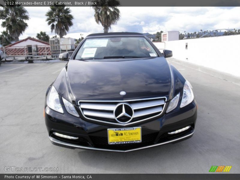 Black / Black 2012 Mercedes-Benz E 350 Cabriolet