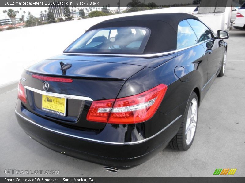 Black / Black 2012 Mercedes-Benz E 350 Cabriolet