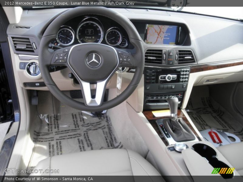 Lunar Blue Metallic / Ash/Dark Grey 2012 Mercedes-Benz E 350 Coupe