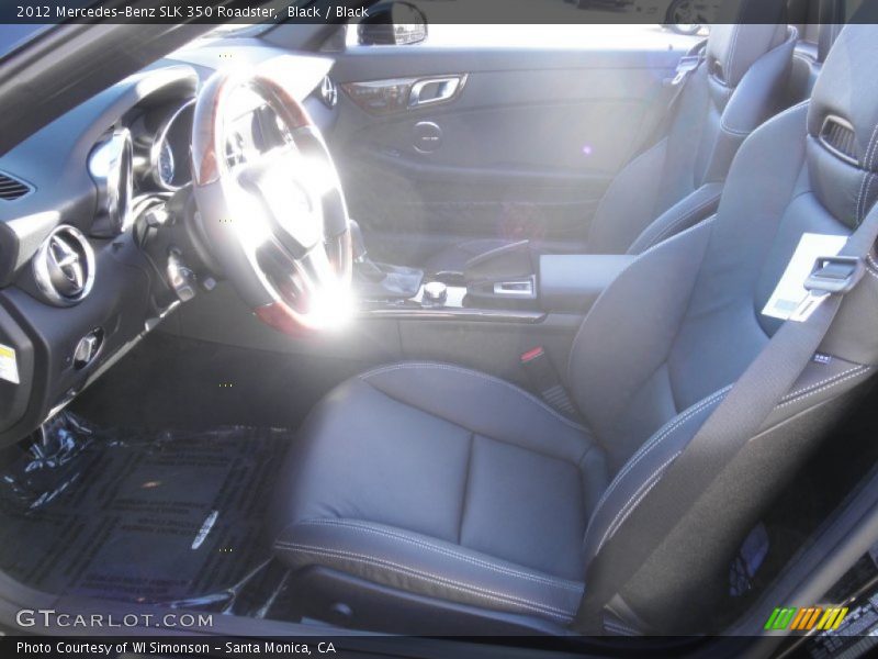 Black / Black 2012 Mercedes-Benz SLK 350 Roadster