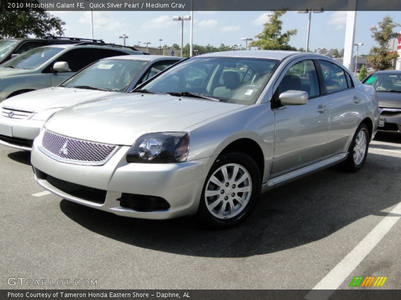 Quick Silver Pearl / Medium Gray 2010 Mitsubishi Galant FE