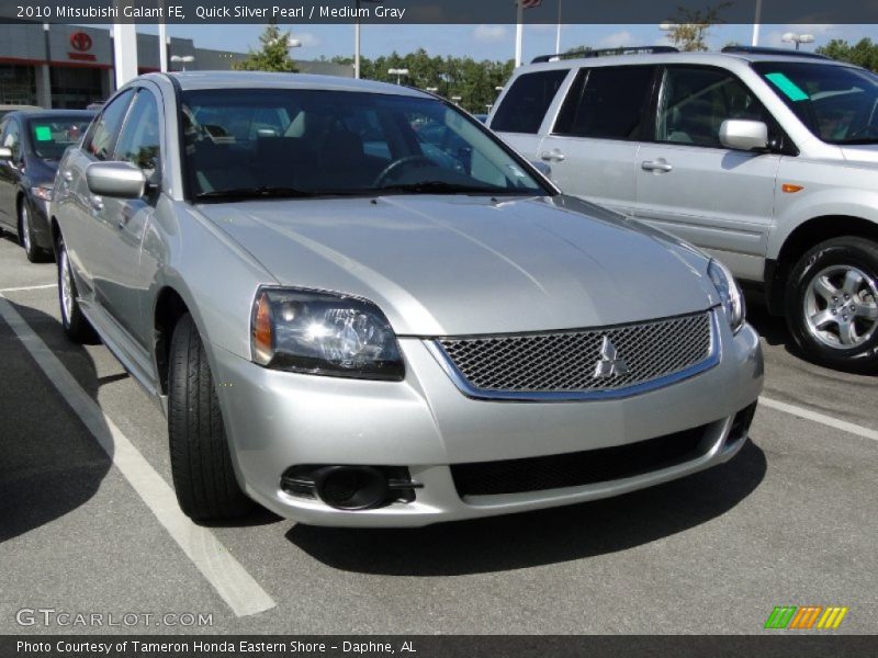 Quick Silver Pearl / Medium Gray 2010 Mitsubishi Galant FE