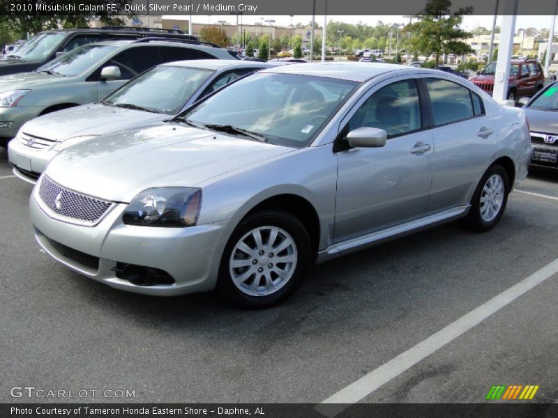 Quick Silver Pearl / Medium Gray 2010 Mitsubishi Galant FE