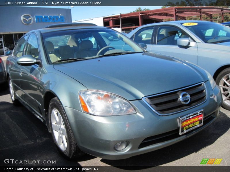 Mystic Emerald Green / Blond 2003 Nissan Altima 2.5 SL