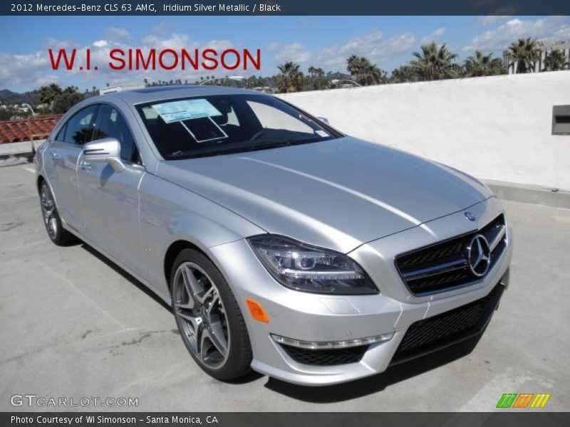 Iridium Silver Metallic / Black 2012 Mercedes-Benz CLS 63 AMG