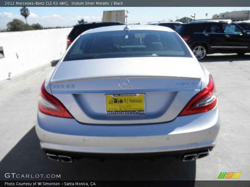 Iridium Silver Metallic / Black 2012 Mercedes-Benz CLS 63 AMG