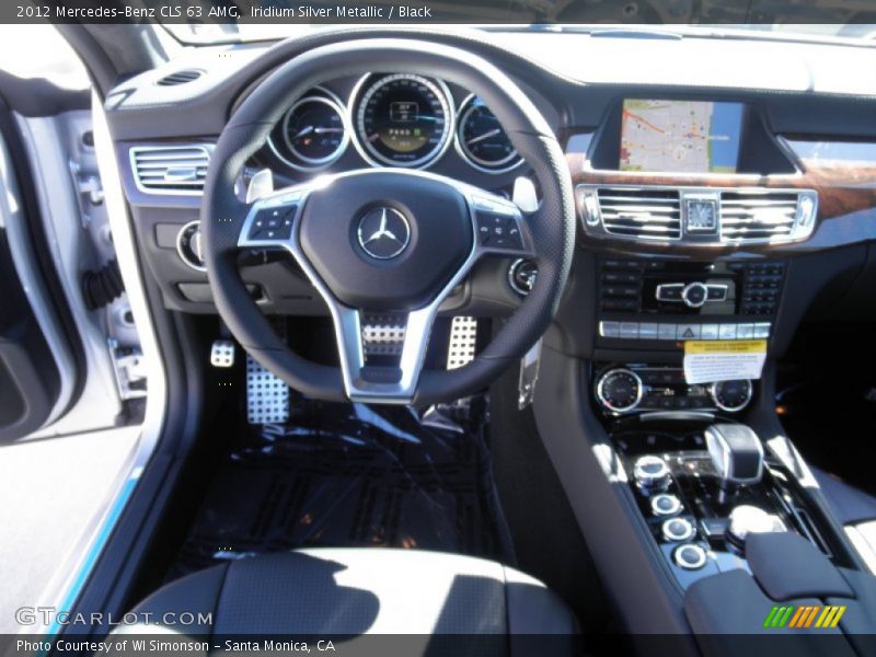 Iridium Silver Metallic / Black 2012 Mercedes-Benz CLS 63 AMG