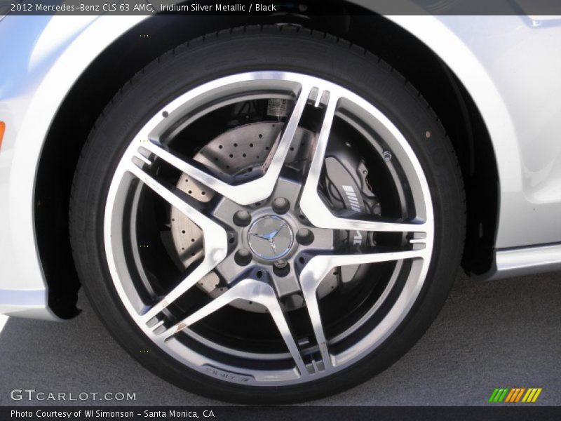 Iridium Silver Metallic / Black 2012 Mercedes-Benz CLS 63 AMG