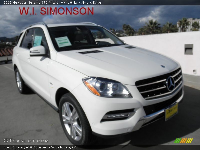 Arctic White / Almond Beige 2012 Mercedes-Benz ML 350 4Matic