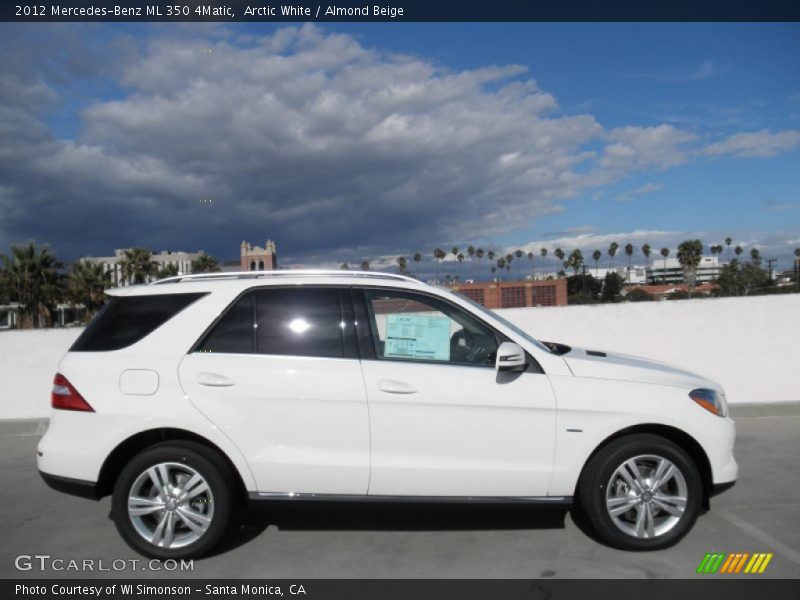Arctic White / Almond Beige 2012 Mercedes-Benz ML 350 4Matic