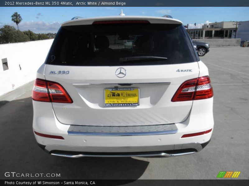 Arctic White / Almond Beige 2012 Mercedes-Benz ML 350 4Matic