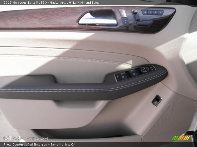 Arctic White / Almond Beige 2012 Mercedes-Benz ML 350 4Matic