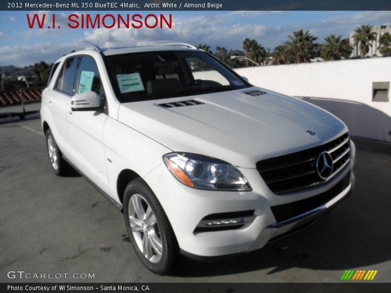 Arctic White / Almond Beige 2012 Mercedes-Benz ML 350 BlueTEC 4Matic