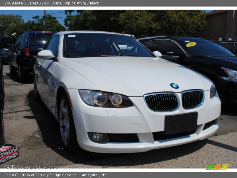 Alpine White / Black 2009 BMW 3 Series 328xi Coupe