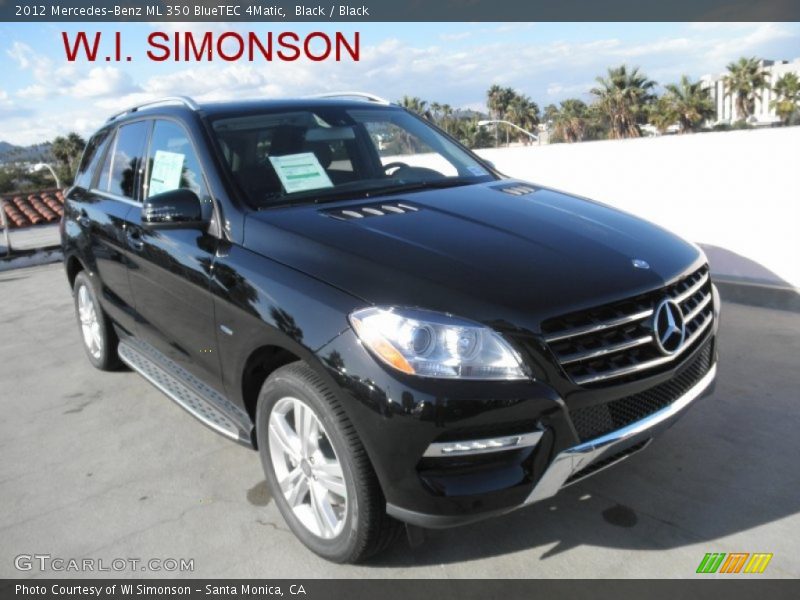 Black / Black 2012 Mercedes-Benz ML 350 BlueTEC 4Matic