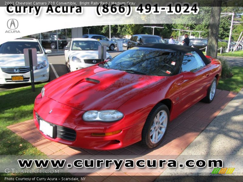 Bright Rally Red / Medium Gray 2001 Chevrolet Camaro Z28 Convertible