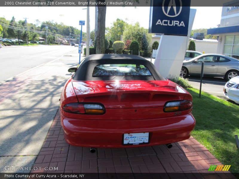 Bright Rally Red / Medium Gray 2001 Chevrolet Camaro Z28 Convertible
