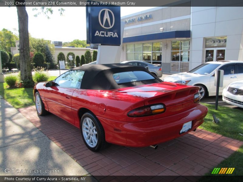 Bright Rally Red / Medium Gray 2001 Chevrolet Camaro Z28 Convertible