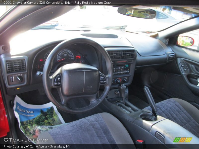 Bright Rally Red / Medium Gray 2001 Chevrolet Camaro Z28 Convertible