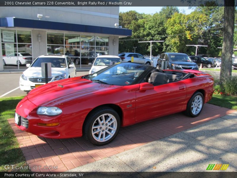 Front 3/4 View of 2001 Camaro Z28 Convertible