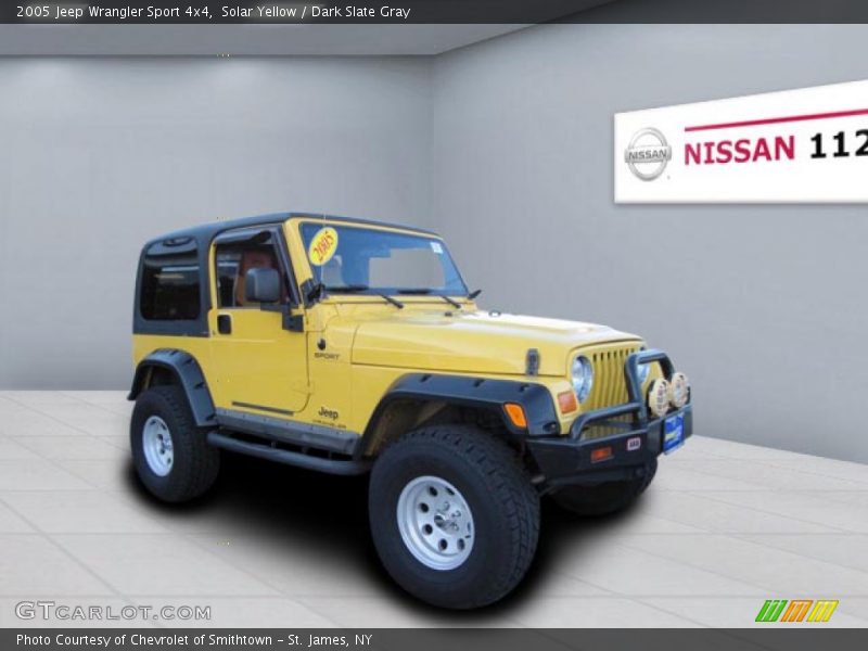 Solar Yellow / Dark Slate Gray 2005 Jeep Wrangler Sport 4x4