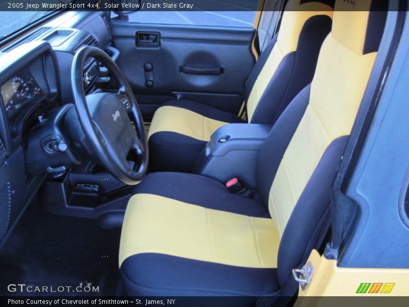 Solar Yellow / Dark Slate Gray 2005 Jeep Wrangler Sport 4x4