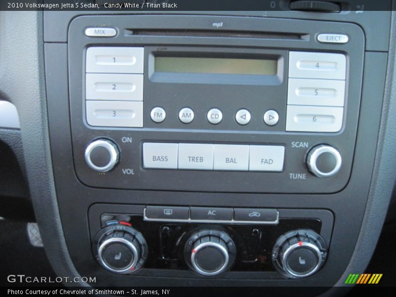 Candy White / Titan Black 2010 Volkswagen Jetta S Sedan