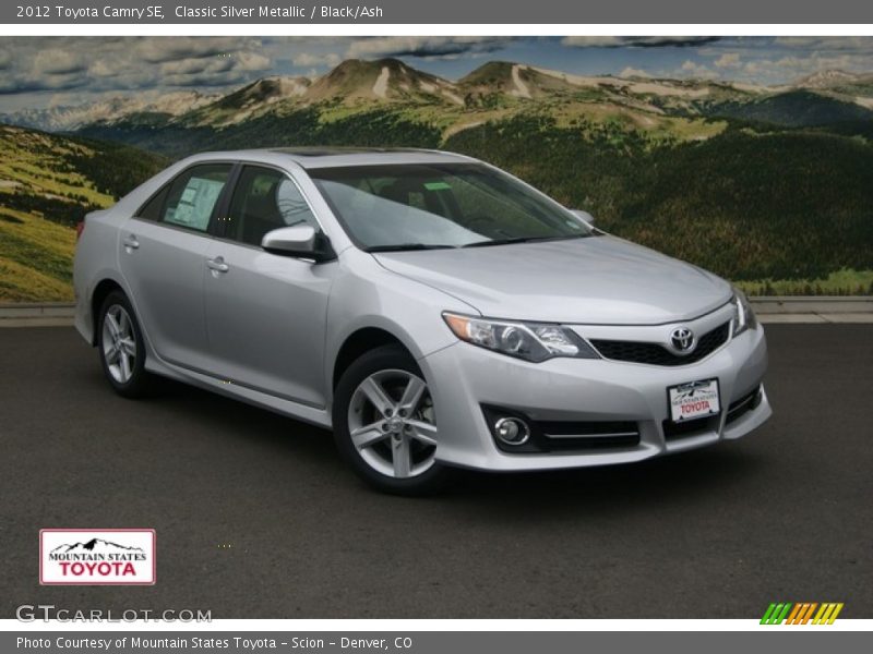 Classic Silver Metallic / Black/Ash 2012 Toyota Camry SE