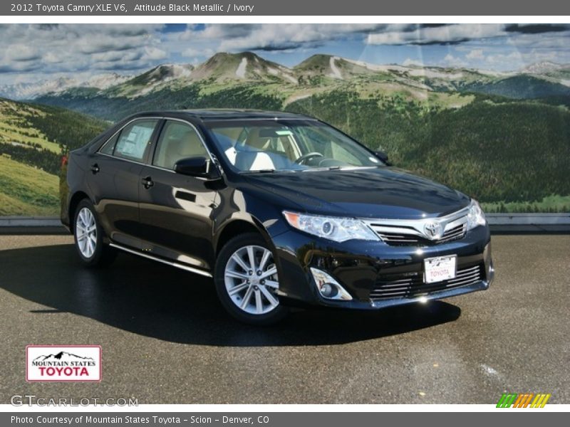 Attitude Black Metallic / Ivory 2012 Toyota Camry XLE V6
