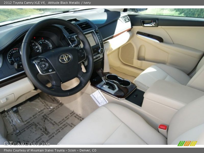 Attitude Black Metallic / Ivory 2012 Toyota Camry XLE V6
