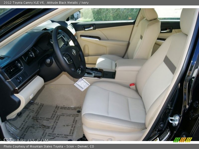 Attitude Black Metallic / Ivory 2012 Toyota Camry XLE V6