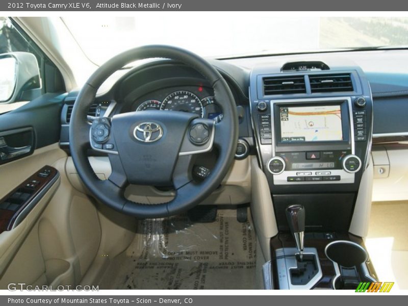 Attitude Black Metallic / Ivory 2012 Toyota Camry XLE V6