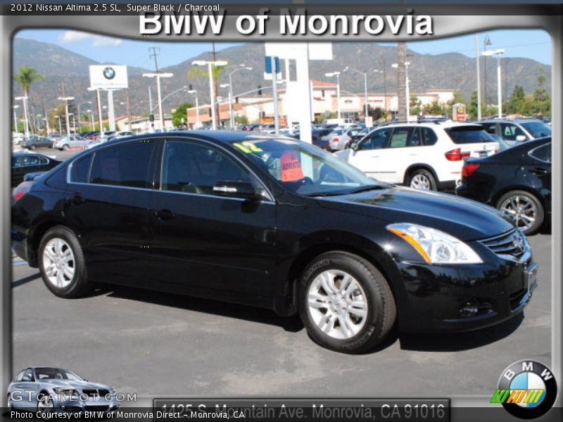 Super Black / Charcoal 2012 Nissan Altima 2.5 SL