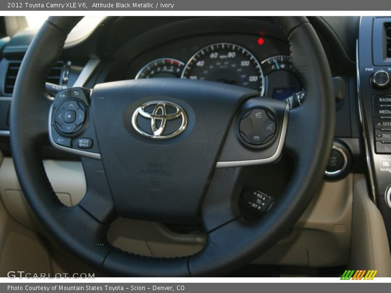 Attitude Black Metallic / Ivory 2012 Toyota Camry XLE V6