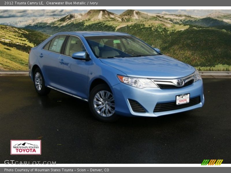 Clearwater Blue Metallic / Ivory 2012 Toyota Camry LE