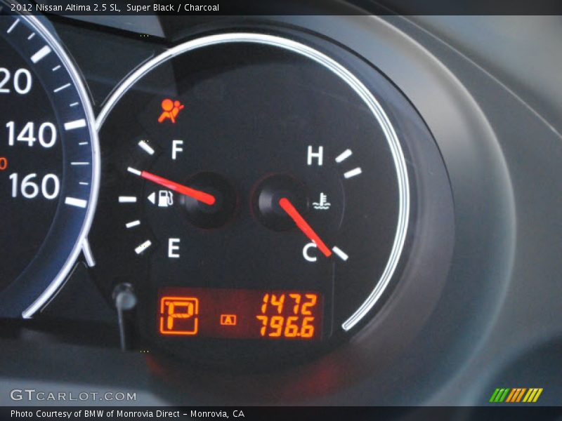Super Black / Charcoal 2012 Nissan Altima 2.5 SL