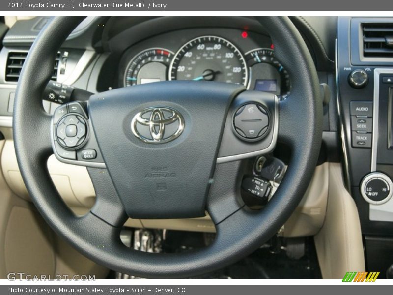 Clearwater Blue Metallic / Ivory 2012 Toyota Camry LE