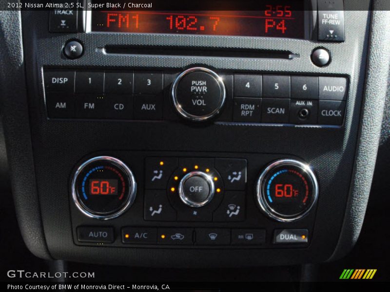Super Black / Charcoal 2012 Nissan Altima 2.5 SL