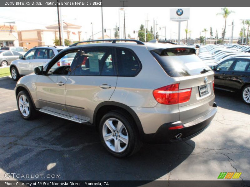 Platinum Bronze Metallic / Black 2008 BMW X5 3.0si