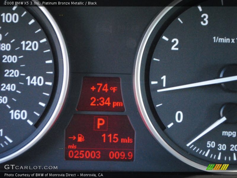 Platinum Bronze Metallic / Black 2008 BMW X5 3.0si