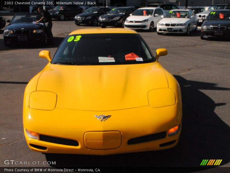 Millenium Yellow / Black 2003 Chevrolet Corvette Z06