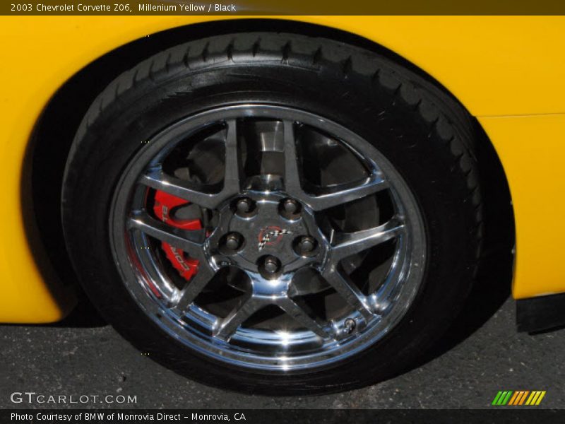 Millenium Yellow / Black 2003 Chevrolet Corvette Z06