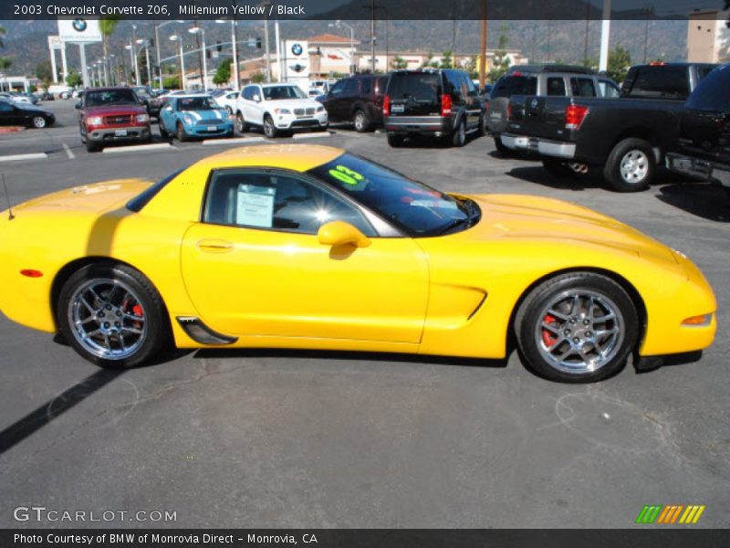 Millenium Yellow / Black 2003 Chevrolet Corvette Z06
