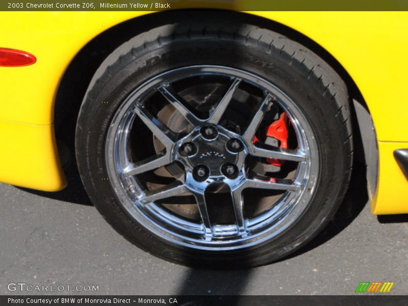Millenium Yellow / Black 2003 Chevrolet Corvette Z06