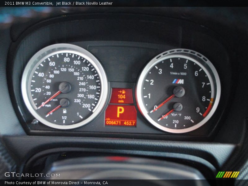  2011 M3 Convertible Convertible Gauges