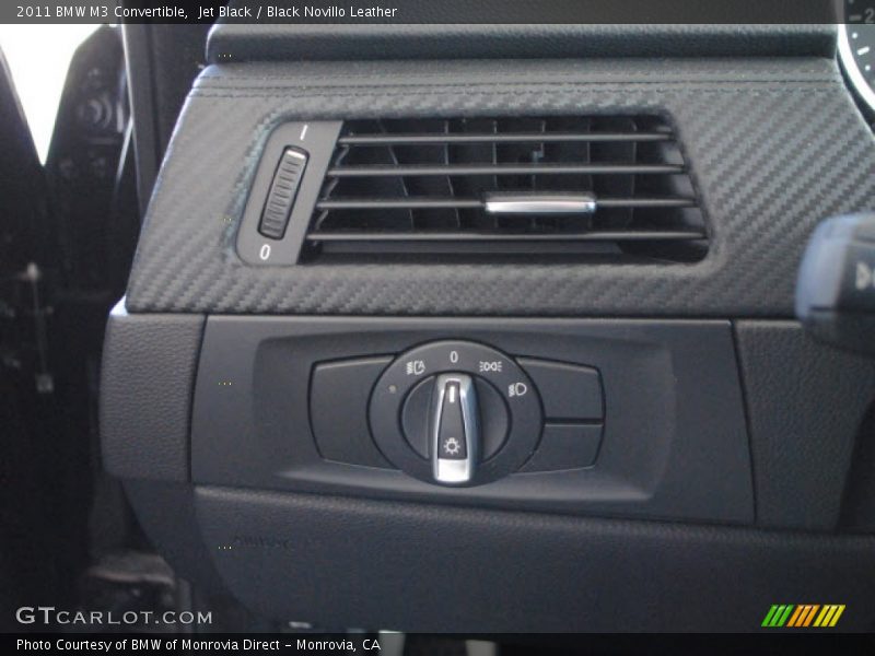 Jet Black / Black Novillo Leather 2011 BMW M3 Convertible