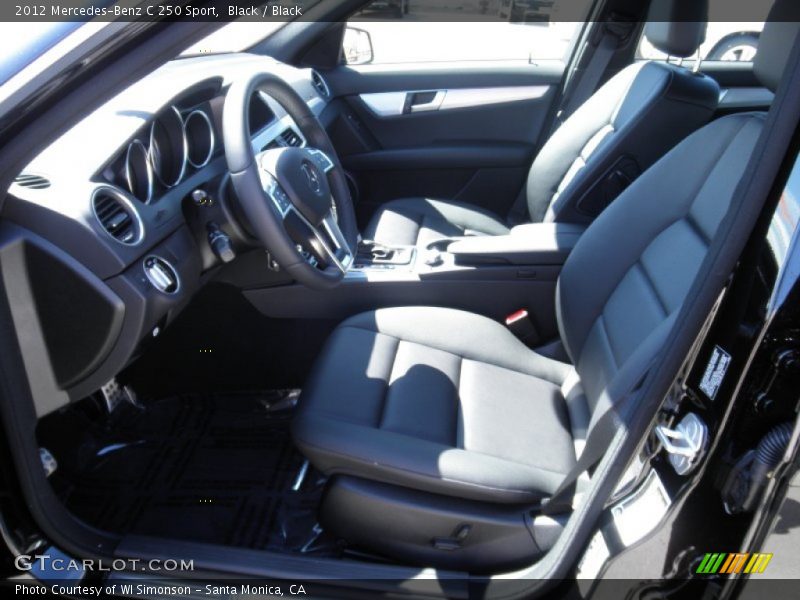 2012 C 250 Sport Black Interior